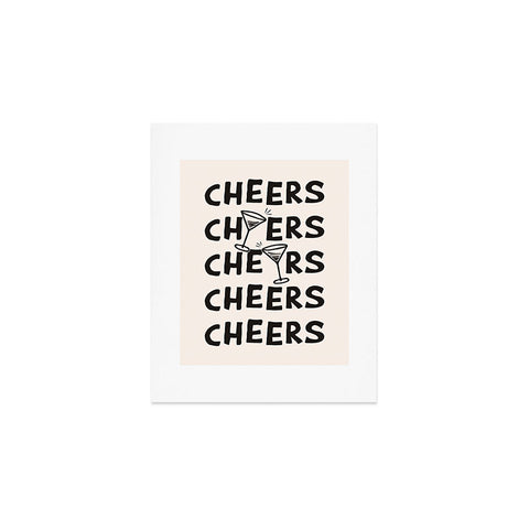 thespacehouse Cheers Cocktails and Drinks Art Print