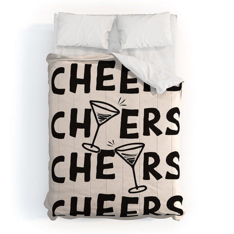 thespacehouse Cheers Cocktails and Drinks Comforter