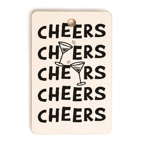 thespacehouse Cheers Cocktails and Drinks Cutting Board Rectangle