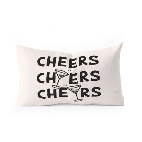 thespacehouse Cheers Cocktails and Drinks Oblong Throw Pillow