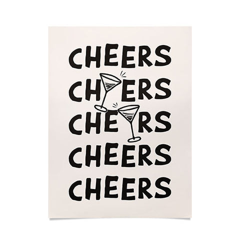 thespacehouse Cheers Cocktails and Drinks Poster