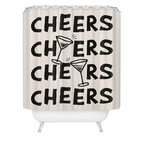 thespacehouse Cheers Cocktails and Drinks Shower Curtain
