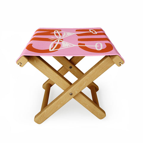 thespacehouse Cin Cin Cheers Martini Cocktail Folding Stool