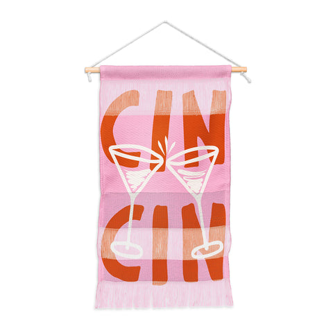 thespacehouse Cin Cin Cheers Martini Cocktail Wall Hanging Portrait