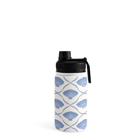 thespacehouse Coastal Ocean Blue Seashells Water Bottle