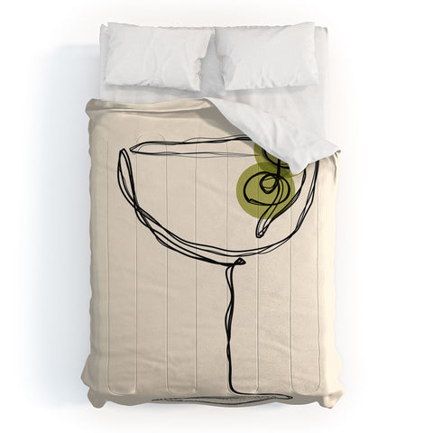 thespacehouse Dirty Martini Cocktail Drink Comforter
