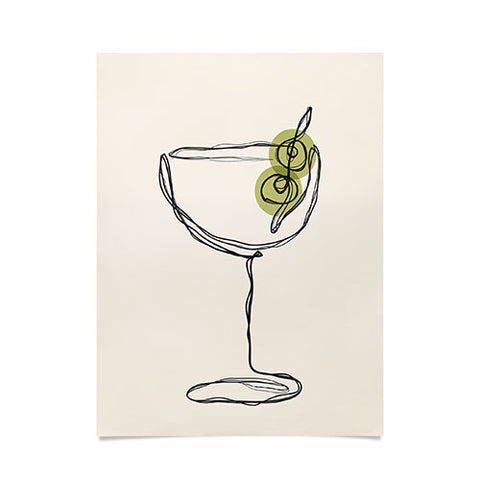 thespacehouse Dirty Martini Cocktail Drink Poster
