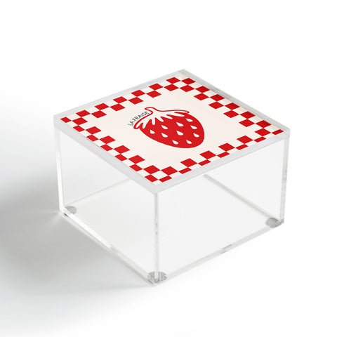thespacehouse Fruit Series Strawberry Acrylic Box