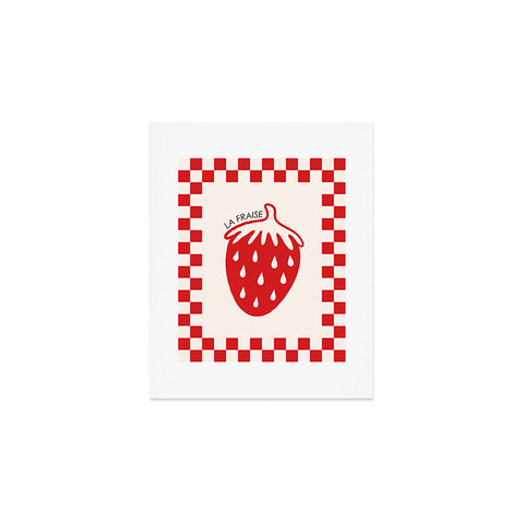 thespacehouse Fruit Series Strawberry Art Print