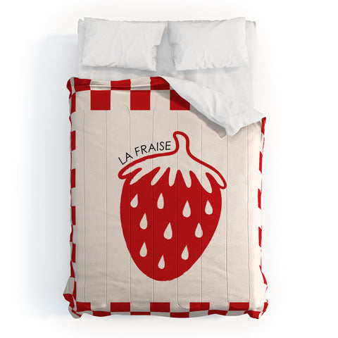 thespacehouse Fruit Series Strawberry Comforter