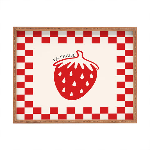 thespacehouse Fruit Series Strawberry Rectangular Tray