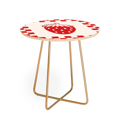 thespacehouse Fruit Series Strawberry Round Side Table