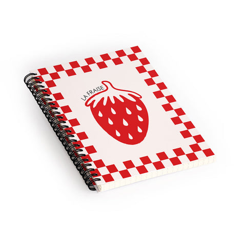 thespacehouse Fruit Series Strawberry Spiral Notebook