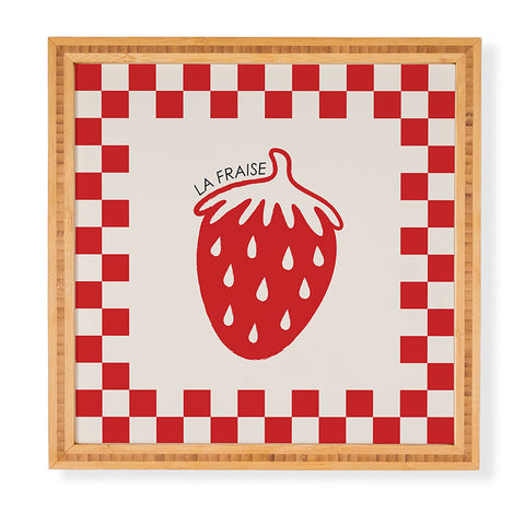 thespacehouse Fruit Series Strawberry Framed Wall Art