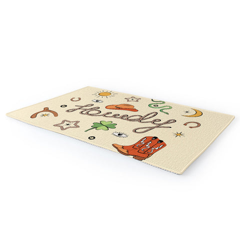 thespacehouse Howdy Lucky Western Charms Area Rug