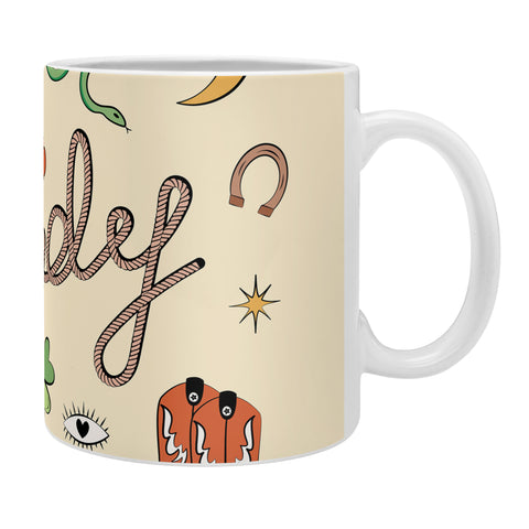 thespacehouse Howdy Lucky Western Charms Coffee Mug