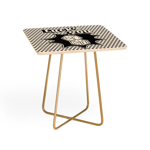 thespacehouse Lucky You Dice in Black White Side Table