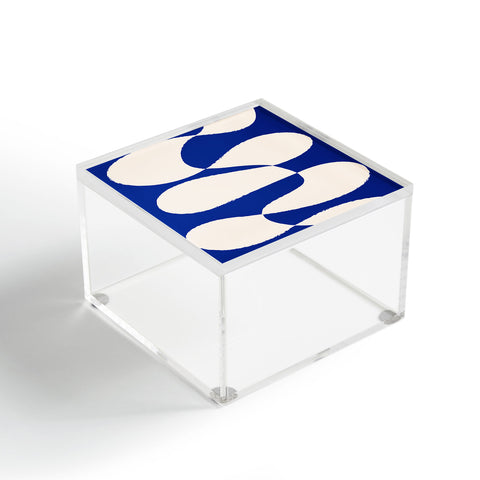 thespacehouse MidCentury Modern Abstract Blue Acrylic Box