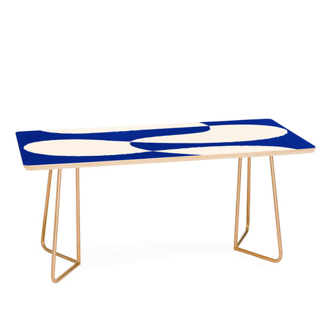 thespacehouse MidCentury Modern Abstract Blue Coffee Table