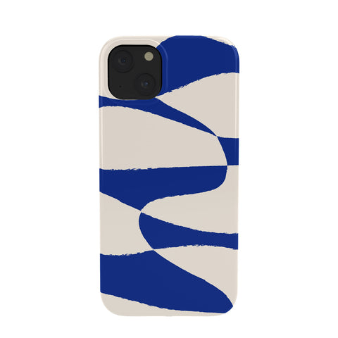 thespacehouse MidCentury Modern Abstract Blue Phone Case