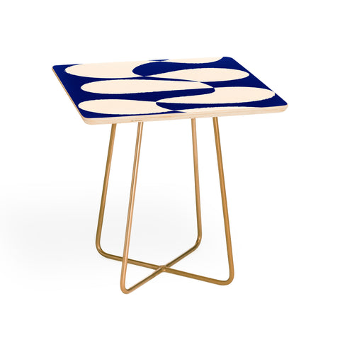 thespacehouse MidCentury Modern Abstract Blue Side Table