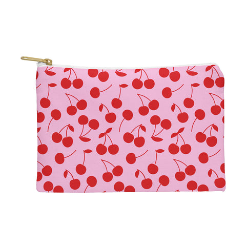 thespacehouse Pink Red Cherries Pouch