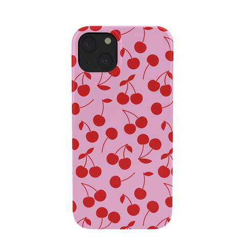 thespacehouse Pink Red Cherries Phone Case