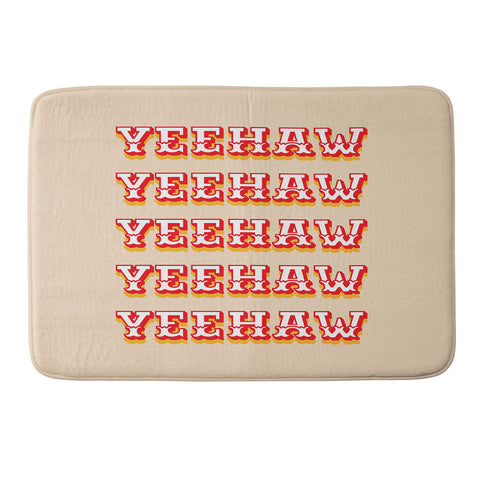 thespacehouse Yeehaw Memory Foam Bath Mat