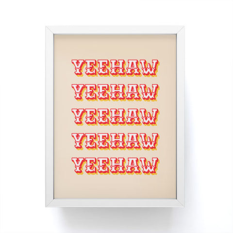 thespacehouse Yeehaw Framed Mini Art Print