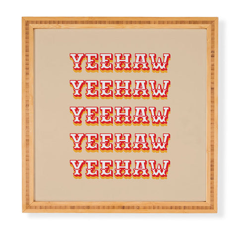 thespacehouse Yeehaw Framed Wall Art