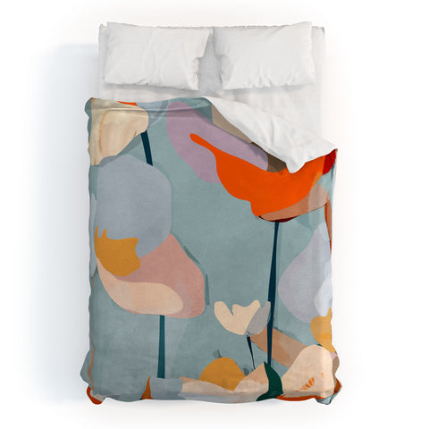 ThingDesign Abstract Art Flowers Duvet Cover