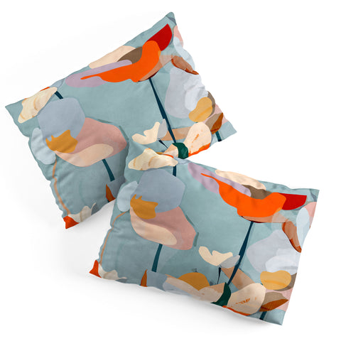 ThingDesign Abstract Art Flowers Pillow Shams