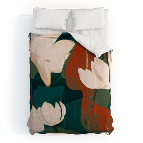 ThingDesign Abstract Art Garden Flowers Comforter