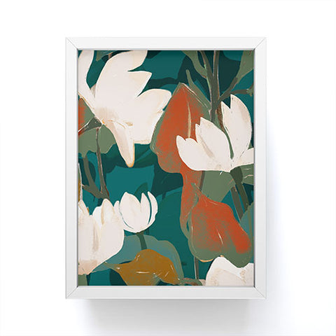 ThingDesign Abstract Art Garden Flowers Framed Mini Art Print