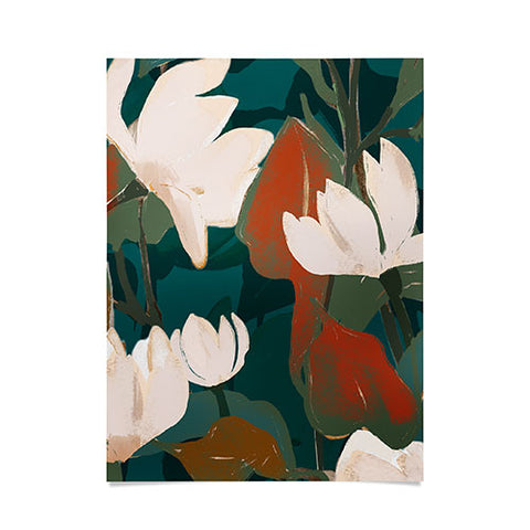 ThingDesign Abstract Art Garden Flowers Poster