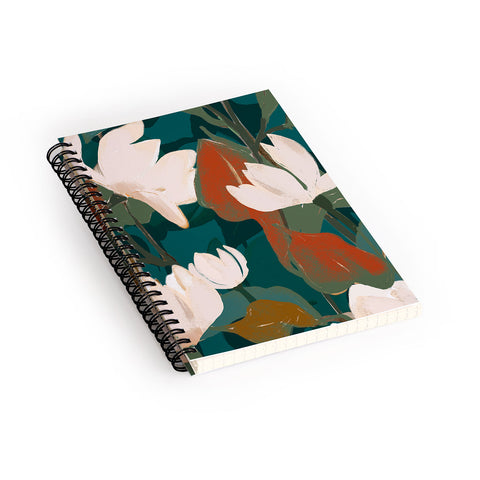 ThingDesign Abstract Art Garden Flowers Spiral Notebook