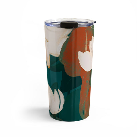 ThingDesign Abstract Art Garden Flowers Travel Mug