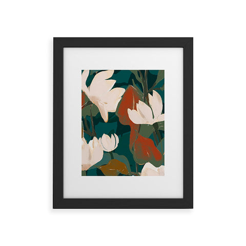 ThingDesign Abstract Art Garden Flowers Framed Art Print