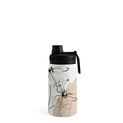 ThingDesign Abstract Art Minimal Flowers Water Bottle
