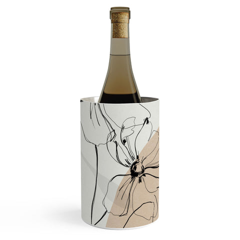 ThingDesign Abstract Art Minimal Flowers Wine Chiller