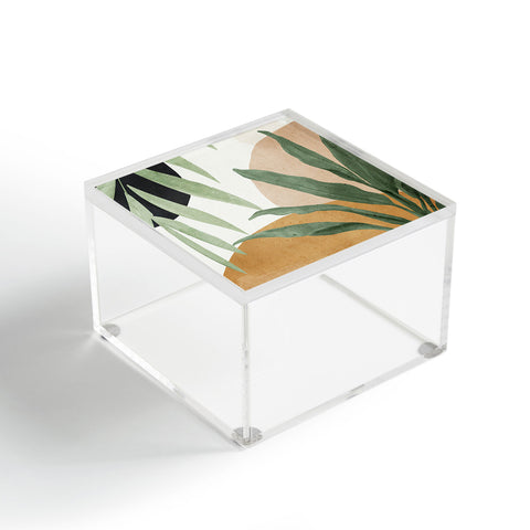 ThingDesign Abstract Art Tropical Leaves 4 Acrylic Box
