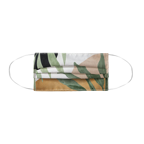 ThingDesign Abstract Art Tropical Leaves 4 Face Mask