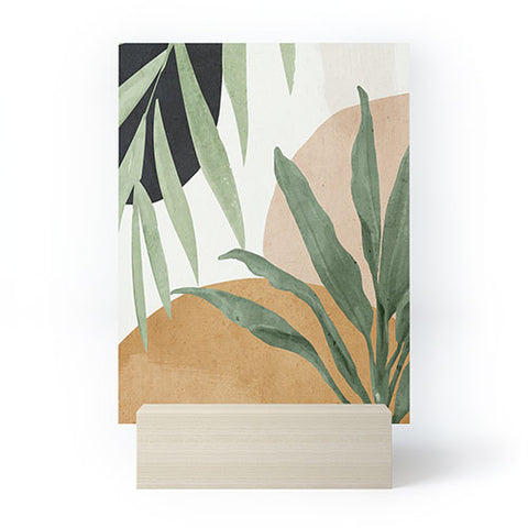 ThingDesign Abstract Art Tropical Leaves 4 Mini Art Print