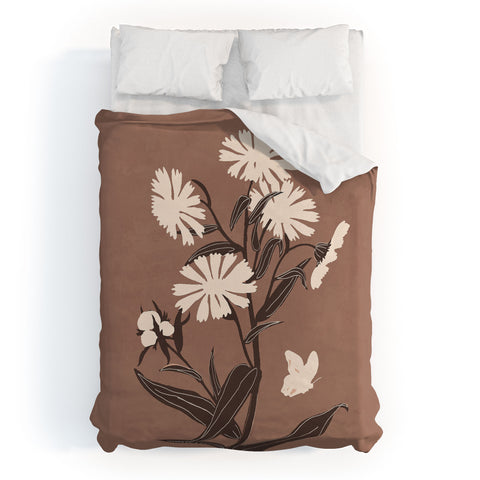 ThingDesign Abstract Flowers 16 Duvet Cover