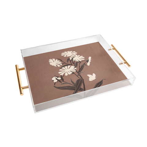 ThingDesign Abstract Flowers 16 Acrylic Tray
