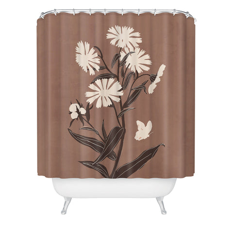 ThingDesign Abstract Flowers 16 Shower Curtain