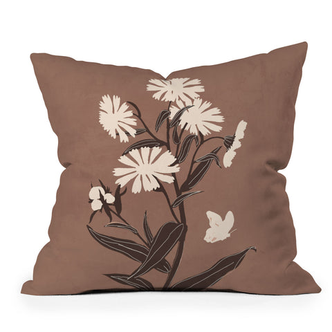 ThingDesign Abstract Flowers 16 Outdoor Throw Pillow
