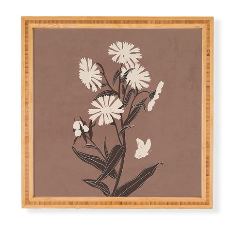 ThingDesign Abstract Flowers 16 Framed Wall Art