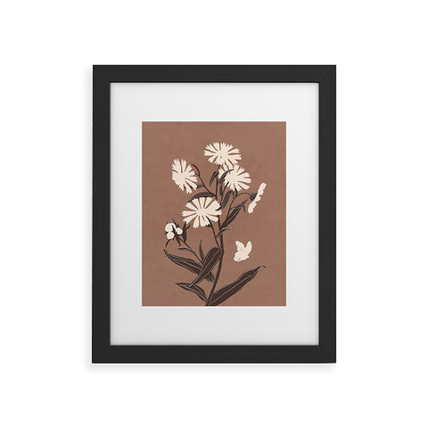ThingDesign Abstract Flowers 16 Framed Art Print