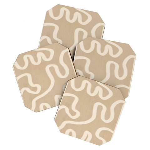 ThingDesign abstract minimal 65 Coaster Set